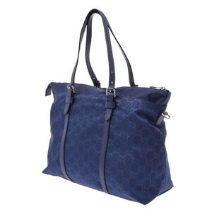 Gucci Bag Blue Tote Nylon